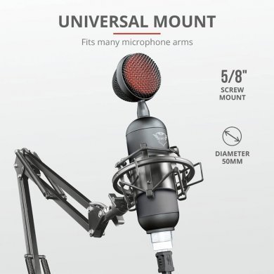 Trust Microfone Gamer GXT 244 Buzz Streaming PC