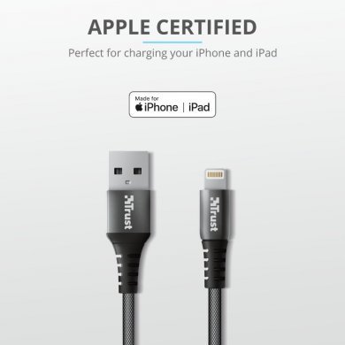 Trust Keyla cabo USB lightning extra forte 1 metro