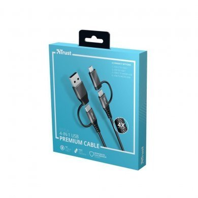 T23573 Trust Cabo Keyla USB 4 em 1 Extra Forte 1 metro