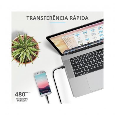 T23573 Trust Cabo Keyla USB 4 em 1 Extra Forte 1 metro
