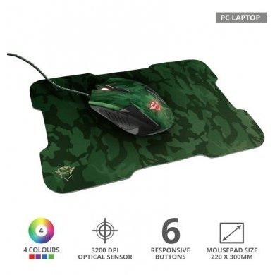 T23611 Trust kit mouse e mousepad GXT 781 RIXA