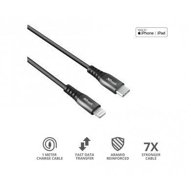 T23766 Trust Keyla cabo USB-C lightning extra forte