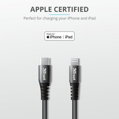 T23766 Trust Keyla cabo USB-C lightning extra forte