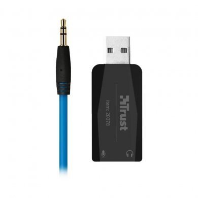 Trust microfone condensador Mico azul e preto