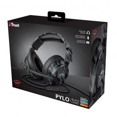 T23939 Trust headset gamer GXT 433 Pylo camo preto P3 2.0