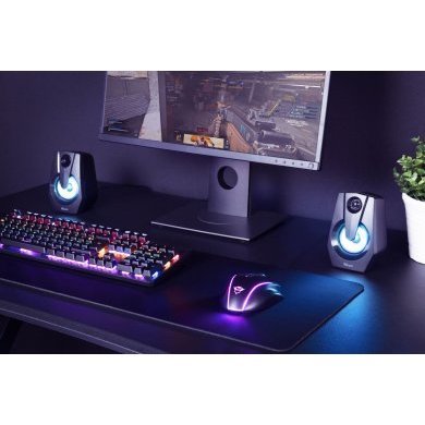Trust caixa de som gamer ZIVA com led RGB