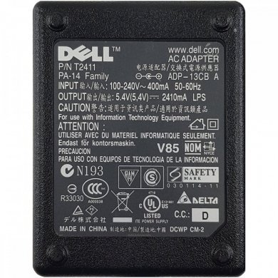 T2411 Fonte carregador Dell 5.4V 2.4A 13W 5.0x3.0mm
