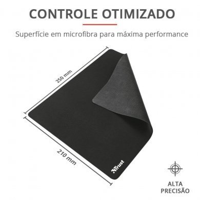 T24193 Trust Mousepad Médio 250X210MM Preto