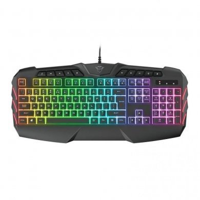 T24306 Trust Teclado Gamer Odyss Membrana Layout ABNT2