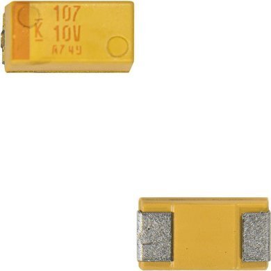 T491C107K010ZT 25x Capacitor de Tantalo 100uF 10V 10% SMD 2312 6x3x2.8mm