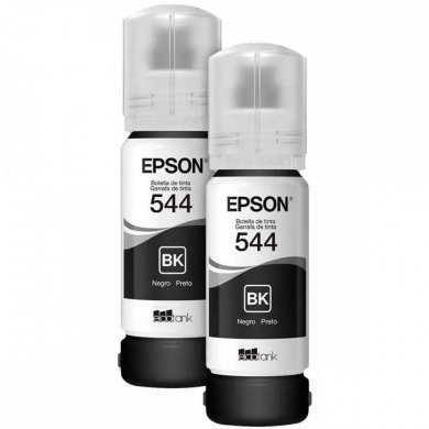 T544120-2P Epson Kit Refil de Tinta T544 preto com 2 garrafas