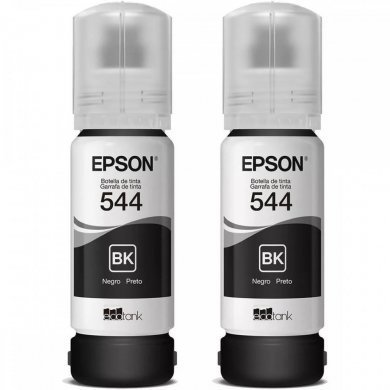 T544120-2P Epson Kit Refil de Tinta T544 preto com 2 garrafas