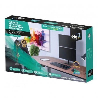 T80N2V ELG suporte de mesa para TV/Monitor 15 até 32 pol