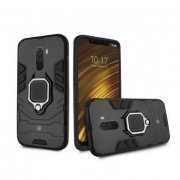 Gorila Shield Capa para Xiaomi Pocophone F1 Defender Black com Alça Ring