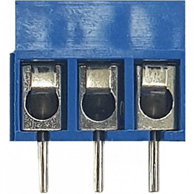 Borne KRE 3 vias plástico azul 12.5mm (Kit 20x)