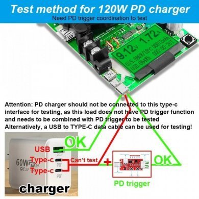 Testador de carga eletrônico 150W 200V 20A