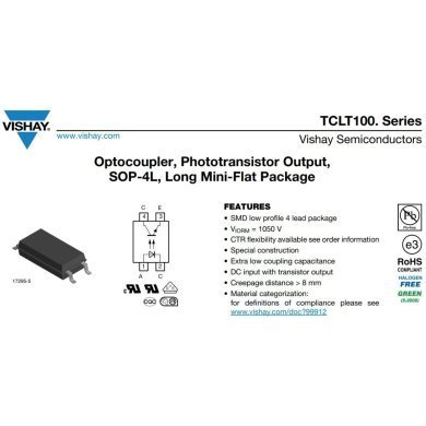TCLT1005 5x TCLT1005 Acoplador Óptico Optoacoplador Phototransistor