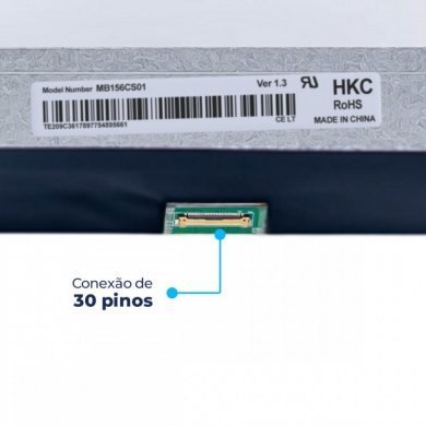 TE209-PN-0064 Tela LED Slim IPS para Notebook 15.6 FullHD MB156CS01-6