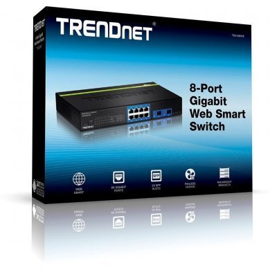 TEG-082WS Switch Web Smart 8x RJ45 Gigabit + 2x SFP Gigabit
