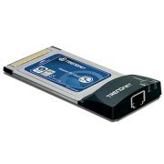 Cartão PCMCIA Gigabit TRENDnet 32-bit 68 pinos Transferência de Dados 10/100/1000Mbps, Suporta Modo Full-Duplex Dobrando a Taxa de Transm