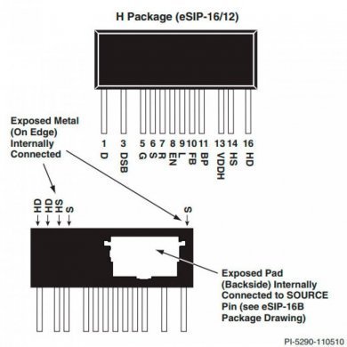 Ci conversor de tensão Forward Flyback 383W