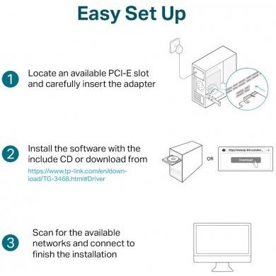 TG-3468 TP-Link Placa de Rede Gigabit PCI-E x1