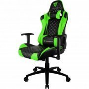 THUNDERX3 Cadeira Gamer TGC12 Preta e Verde Reclinavel Suporta até 150kg