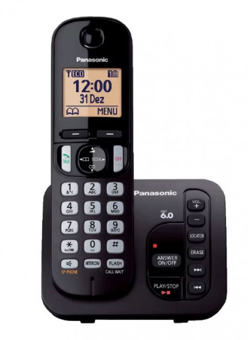 TGC220 Panasonic Telefone Sem Fio Preto