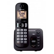Panasonic Telefone Sem Fio Preto Viva-Voz, Identificador de Chamadas, Secretária Eletrônica, Agenda Telefônica, Bloqueio de Chamadas