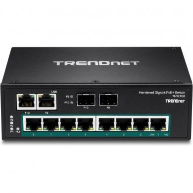 TI-PG102 Trendnet Switch Industrial 10 Portas Gigabit POE+