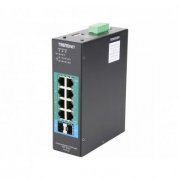 Trendnet Switch Industrial 10 Portas -  8xGiga POE + 2xSPF Trilho DIN Gerenciável L2