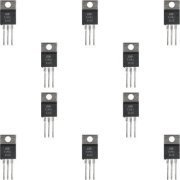 10x Transistor TIP41 BJT NPN 100V 6A 65W metálico TO-220 lote antigo original SID Microeletronica