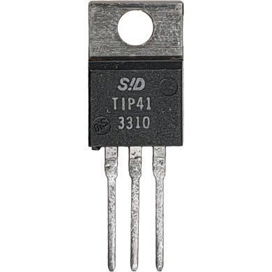 TIP41 10x Transistor TIP41 BJT NPN 100V 6A 65W metálico TO-220