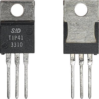TIP41 10x Transistor TIP41 BJT NPN 100V 6A 65W metálico TO-220
