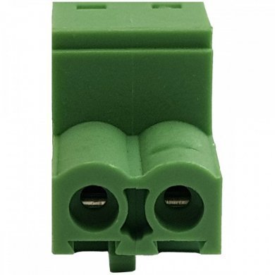 Borne plug KRE 2 vias fêmea verde (Kit 5x unidades)