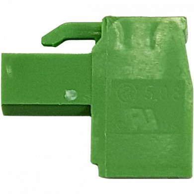 Borne plug KRE 2 vias fêmea verde (Kit 5x unidades)