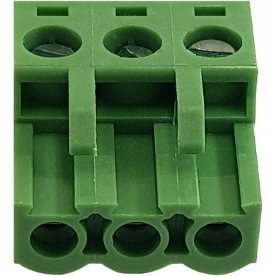 TJ0351560000G Borne tipo bloco 3 vias fêmea verde (Kit 5x und)