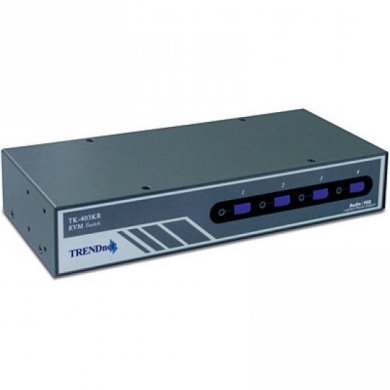 TK-403KR Chaveador KVM TrenDnet 4 Portas PS2