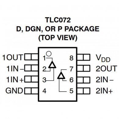 TL072CPWR Ci amplificador operacional Dual TSSOP-8