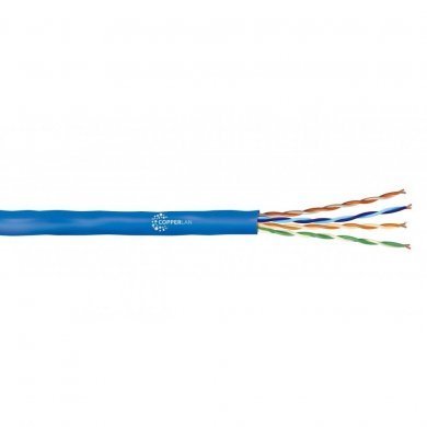 TL104P24AZ Copperlan Cabo CAT5e U/UTP Capa Simples Azul