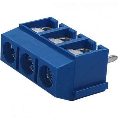 TL203V-03P Borne TL203 KRE 3 vias plástico azul 10mm (Kit 10x)