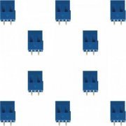 Borne TL206 KRE 2 vias plástico azul 14mm (Kit 10x)  ...