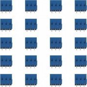 Borne TL206 KRE 3 vias plástico azul 14mm (Kit 20x)  ...