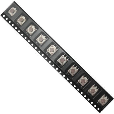 TL3301AF160QG 100x Switch tatil push button 6x6x4.3mm SMD 5 pinos marrom