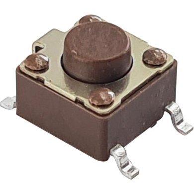 TL3301AF160QG 100x Switch tatil push button 6x6x4.3mm SMD 5 pinos marrom