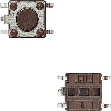 TL3301AF160QG 100x Switch tatil push button 6x6x4.3mm SMD 5 pinos marrom