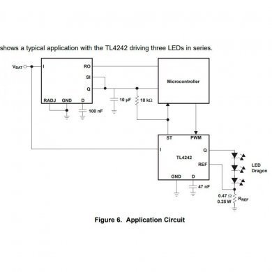 TL4242DRJR Ci T4242 LED Lighting Driver Adj LED DRIVER WSON-8