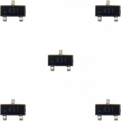 TL431CSF-KIT5 Regulador shunt TL431 SMD SOT-23-3 (Kit 5x und)