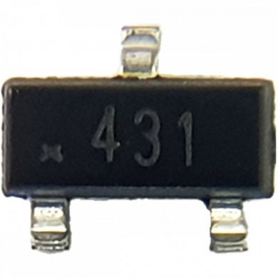 Regulador shunt TL431 SMD SOT-23-3 (Kit 5x und)
