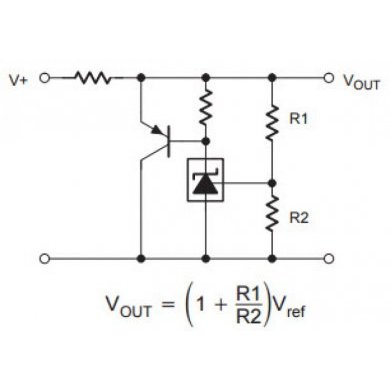 Adjustable precision shunt regulator (Pack 10und)